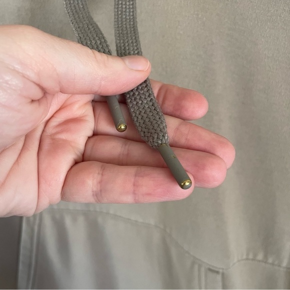 Athleta Retroplush Hoodie Sweatshirt Tan Beige Size Small - Picture 12 of 12